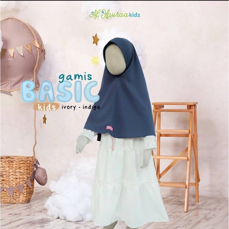 ALHAURAA BASIC KIDS SET RELOVED - preloved gamis anak bahan bagus baru  2kali pakai kondisi mulus or
