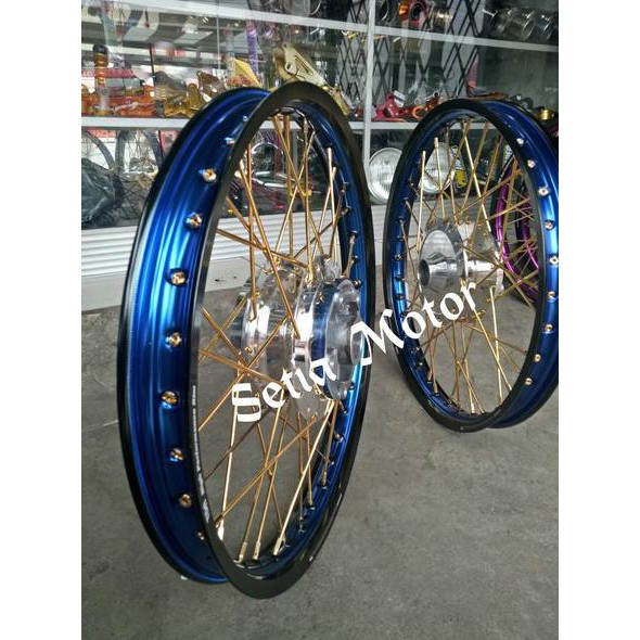 Velg Tdr Sepaket Jari Jari Tromol Cakram Motor Satria Fu - Mio - Beat - Cb150 R - Vario - Jupiter Z
