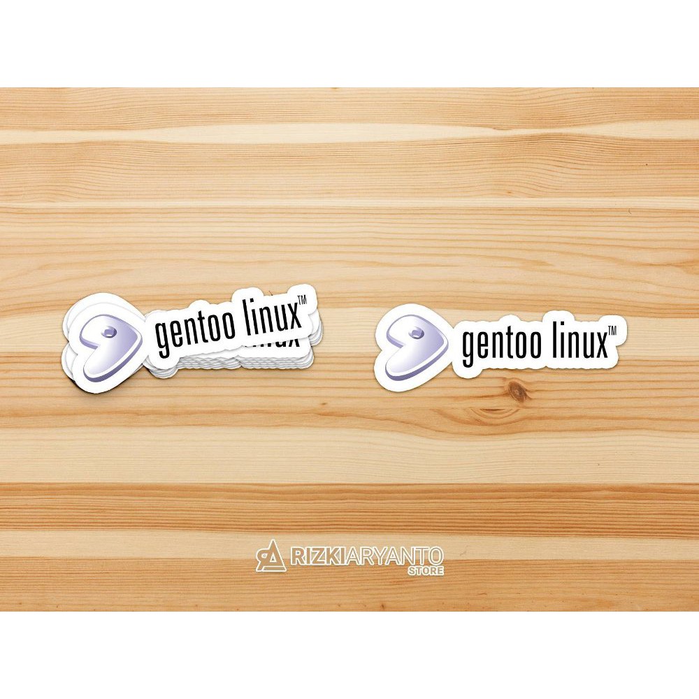 Sticker - Stiker Logo Gentoo Linux untuk PC Laptop HP dll
