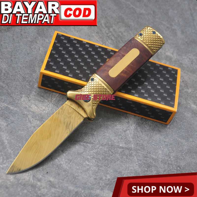 Chongming Pisau Lipat Outdoor Portable Knife Survival Tool - CM73