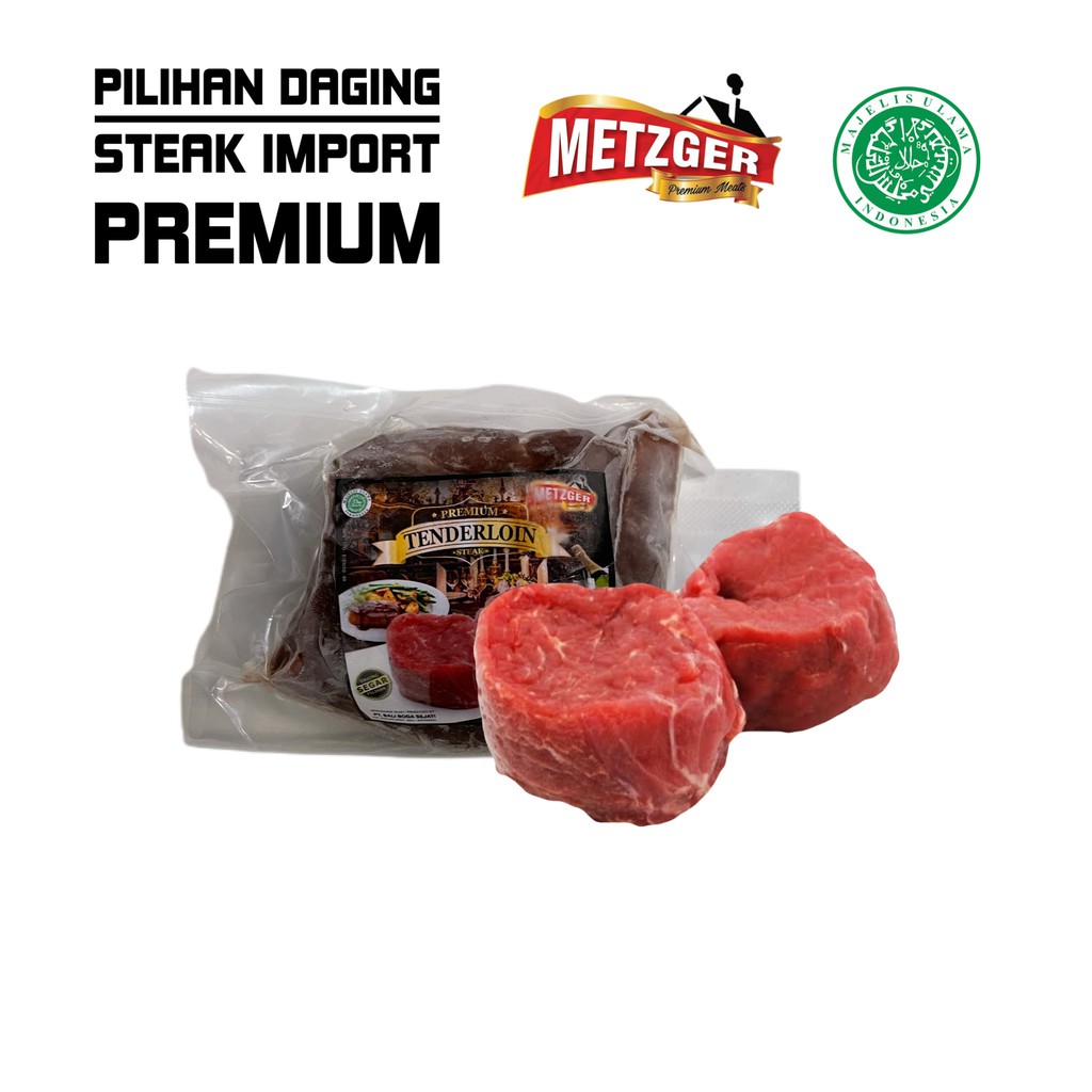 

Metzger Daging Sapi Steak Tenderloin Premium Halal 200G Pasti Empuk rendah lemak