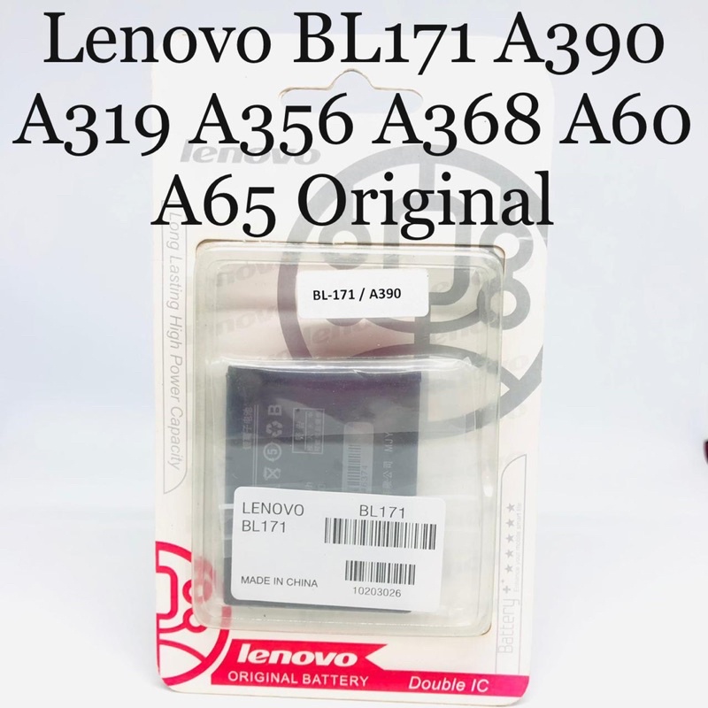 PROMO BATERAI LENOVO ORIGINAL BL171 A390 A319 A356 A60 A65