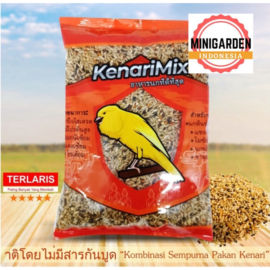 PAKAN BURUNG KENARI MIX canary seed makanan burung biji bijian kenari