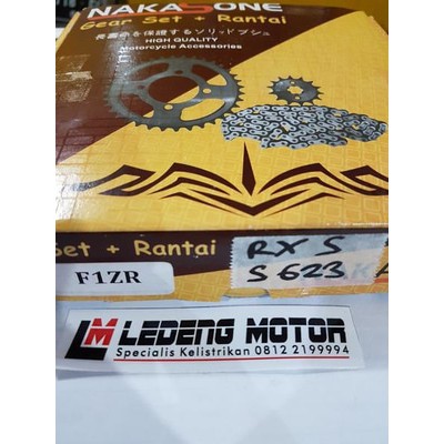 Gear Set F1zr F1 RX-S Rantai Komplit GirSet Depan Belakang Nakasone