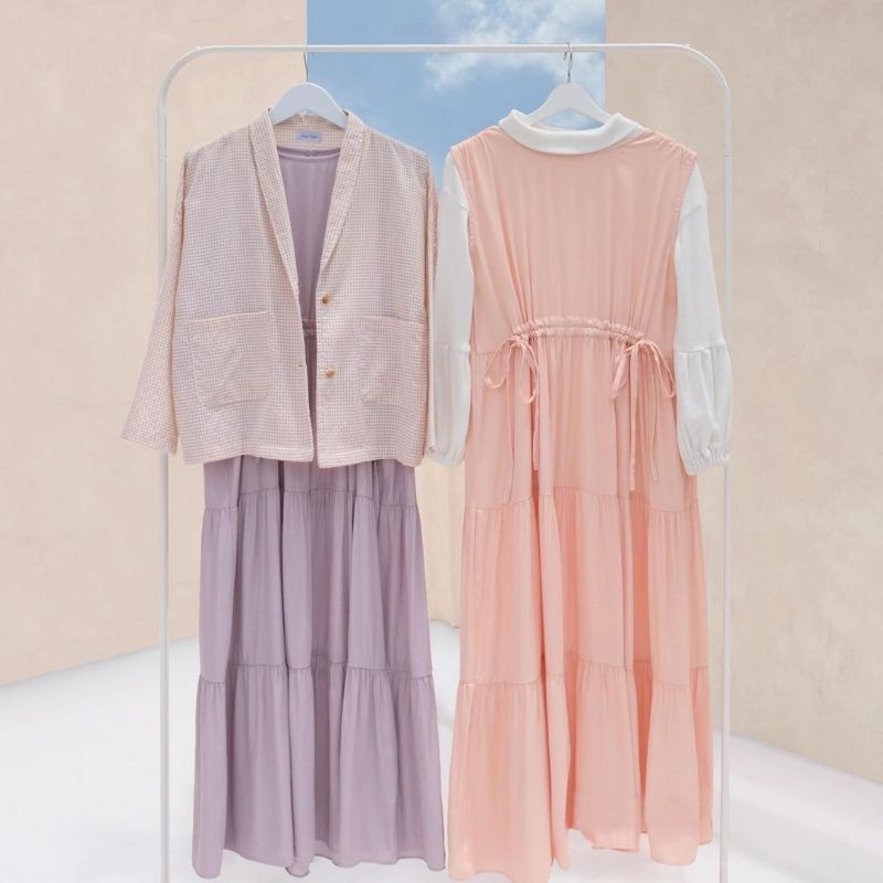 MARIA COLLECTION Shana Dress Slavelees - Gamis Wanita Remaja Dewasa Tanpa Lengan Busui untuk Inner atau Outer Style Casual All Size-3