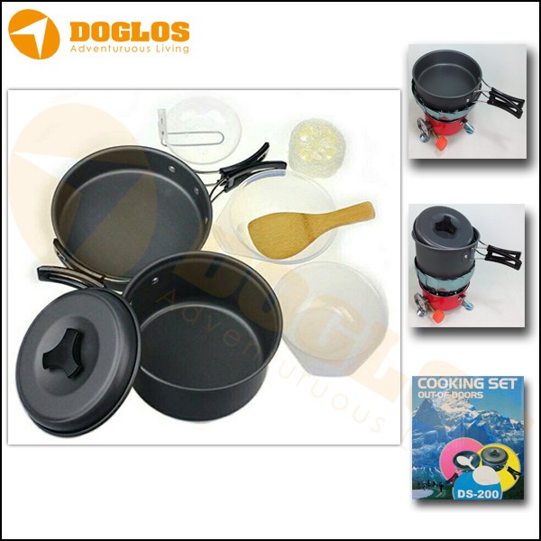 Nesting Cooking set DS 200 Portable Rantang camping hiking gunung