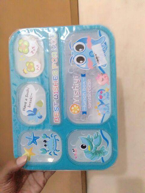 Lunch Box Kotak Tempat Makan Yooyee Anti Tumpah Sekat 6 589