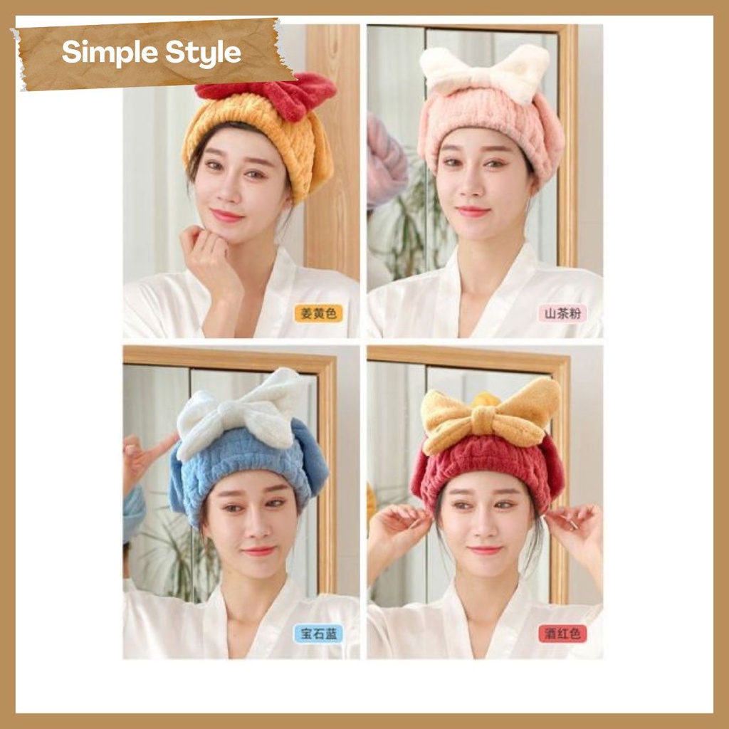 Handuk Keramas Topi Keramas Handuk Pengering Rambut Handuk Pengering ukuran dewasa dan ana