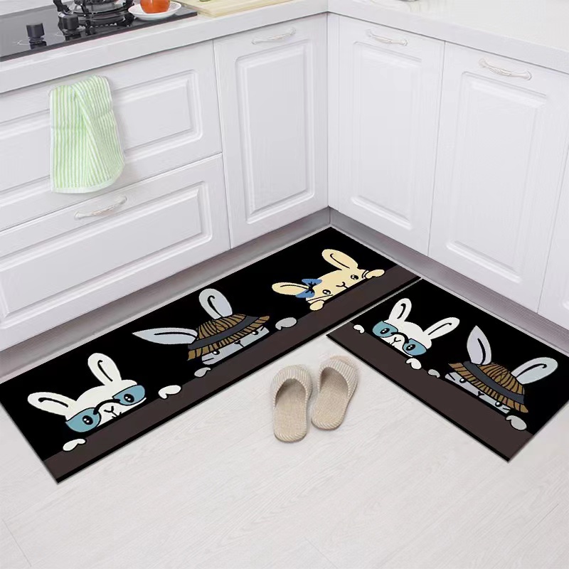 WJ1466 Keset Kaki 2in1 40x60cm Dan 40x120cm Keset Kaki Dapur Kamar Set Anti Slip (No.41-66)