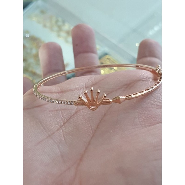 Gelang bangle emas 750 crown