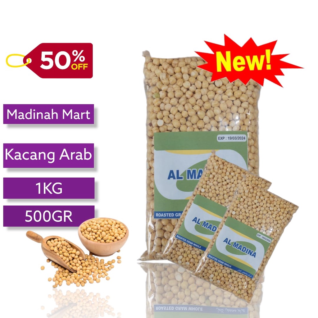 

kacang arab renyah 1kg /kacang humus/ oleh oleh haji