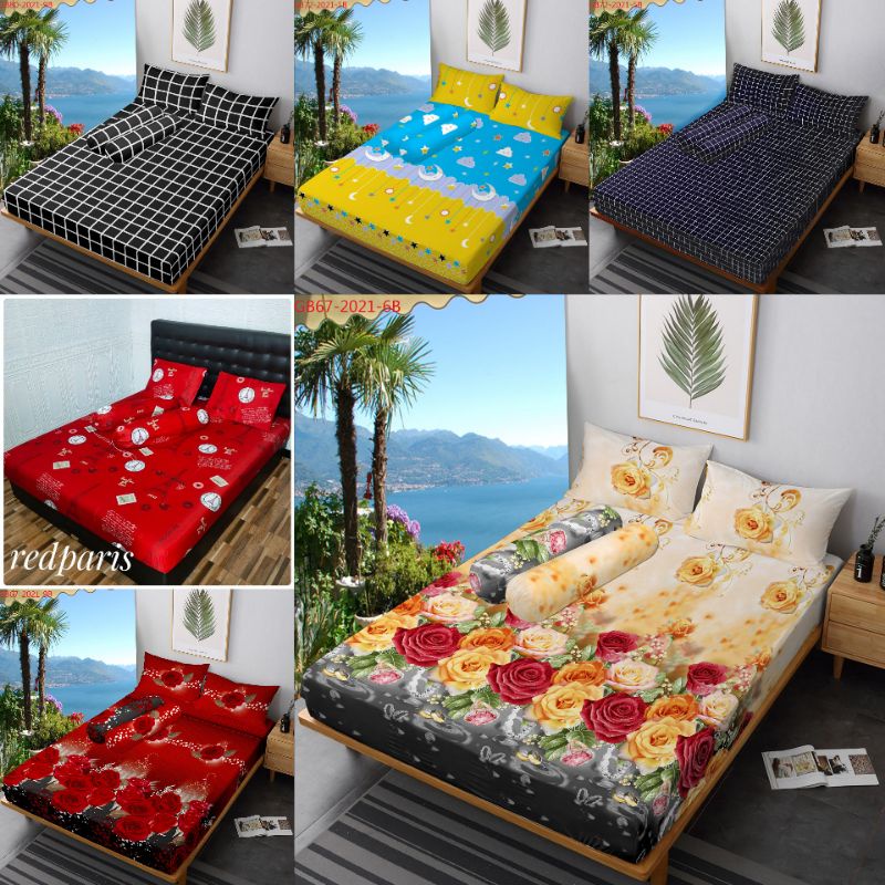 SPREI UK 180x200 TINGGI 30CM. SPREI HOMEMADE MOTIF BUNGA TERBARU