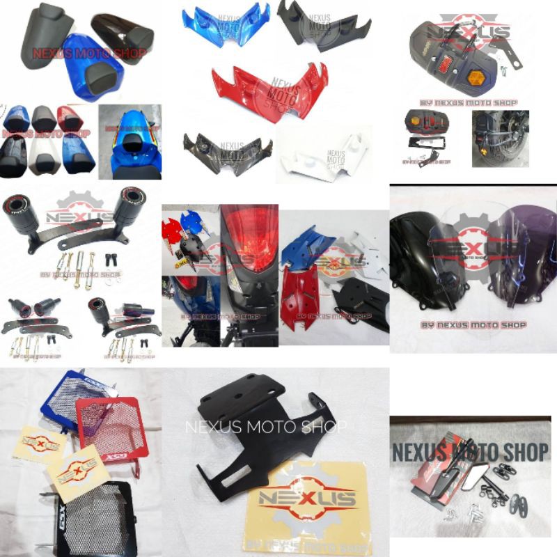 single seat gsx winglet sayap depan gsx cover radiator gsx fender vnd gsx tail tidy gsx s150 R150 wi