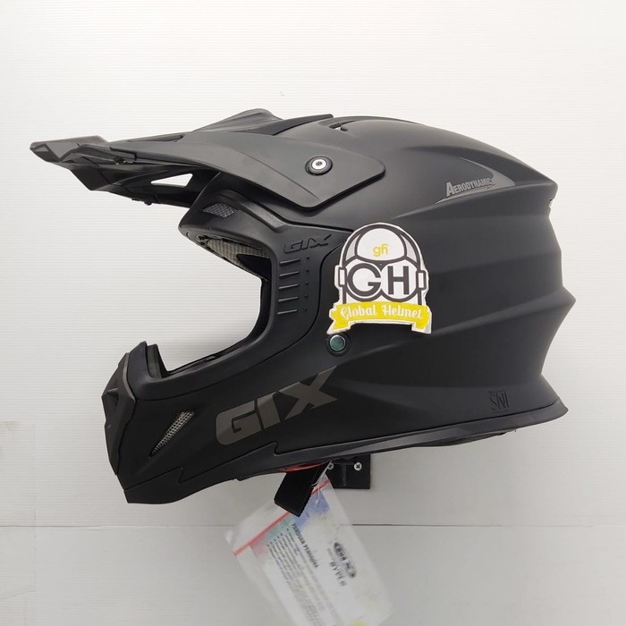 OFC HELM CROSS GIX CROSS SOLID BLACK DOFF - XL