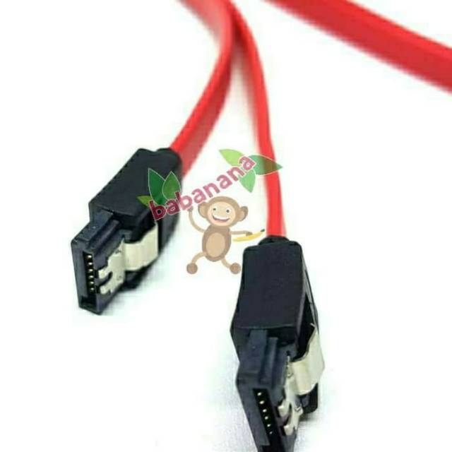 Kabel Sata Data 3 III 6Gbps Klip Besi Straight Lurus