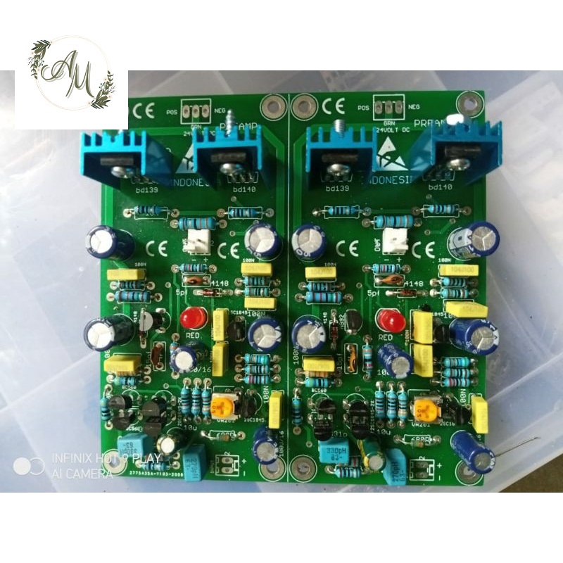 Pre amp Amplifier Transistor Clarity berkualitas By Bandar power