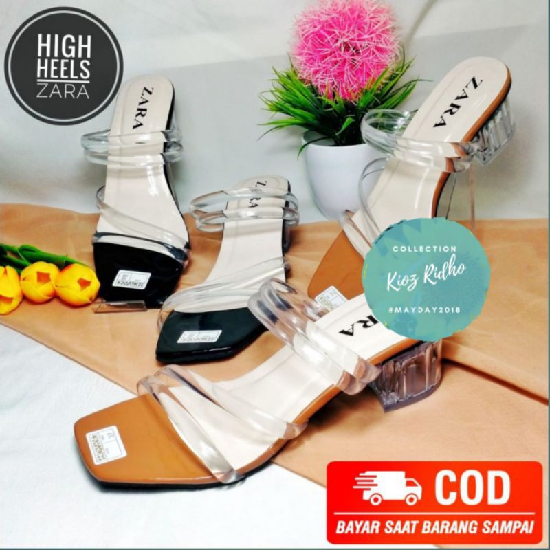 GROSIR SANDAL HAK KACA WANITA | HAK KACA ZARA