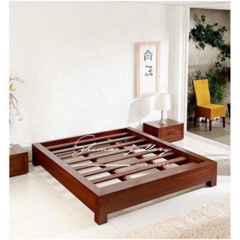 Dipan minimalis lesehan / Dipan kayu jati modern / Dipan masakini