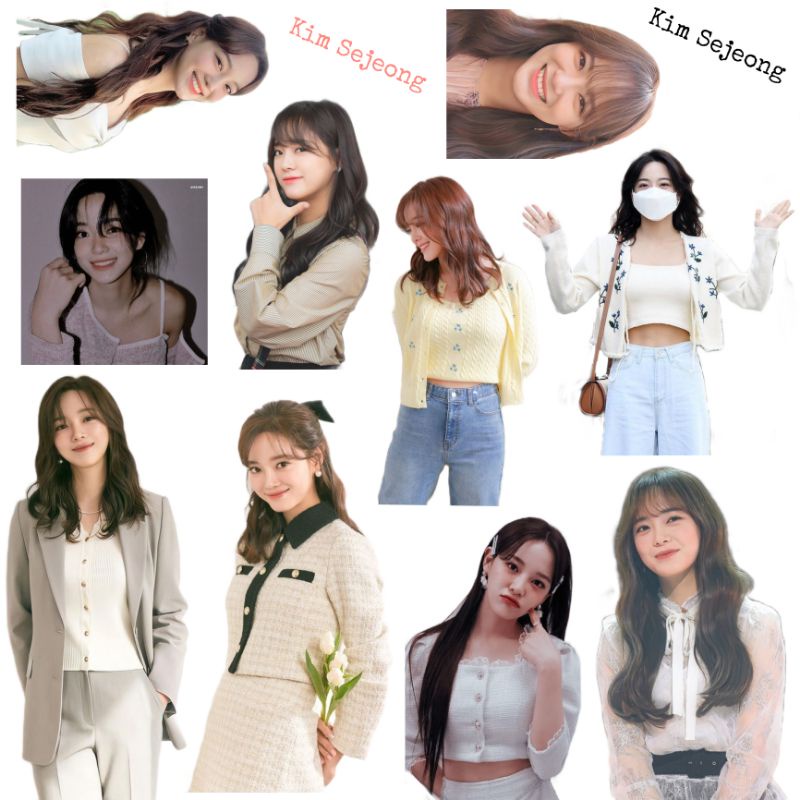 

Stiker Sticker aktris Kim Sejong Gugudan IOI Produce Scrapbook Handphone Laptop Journaling