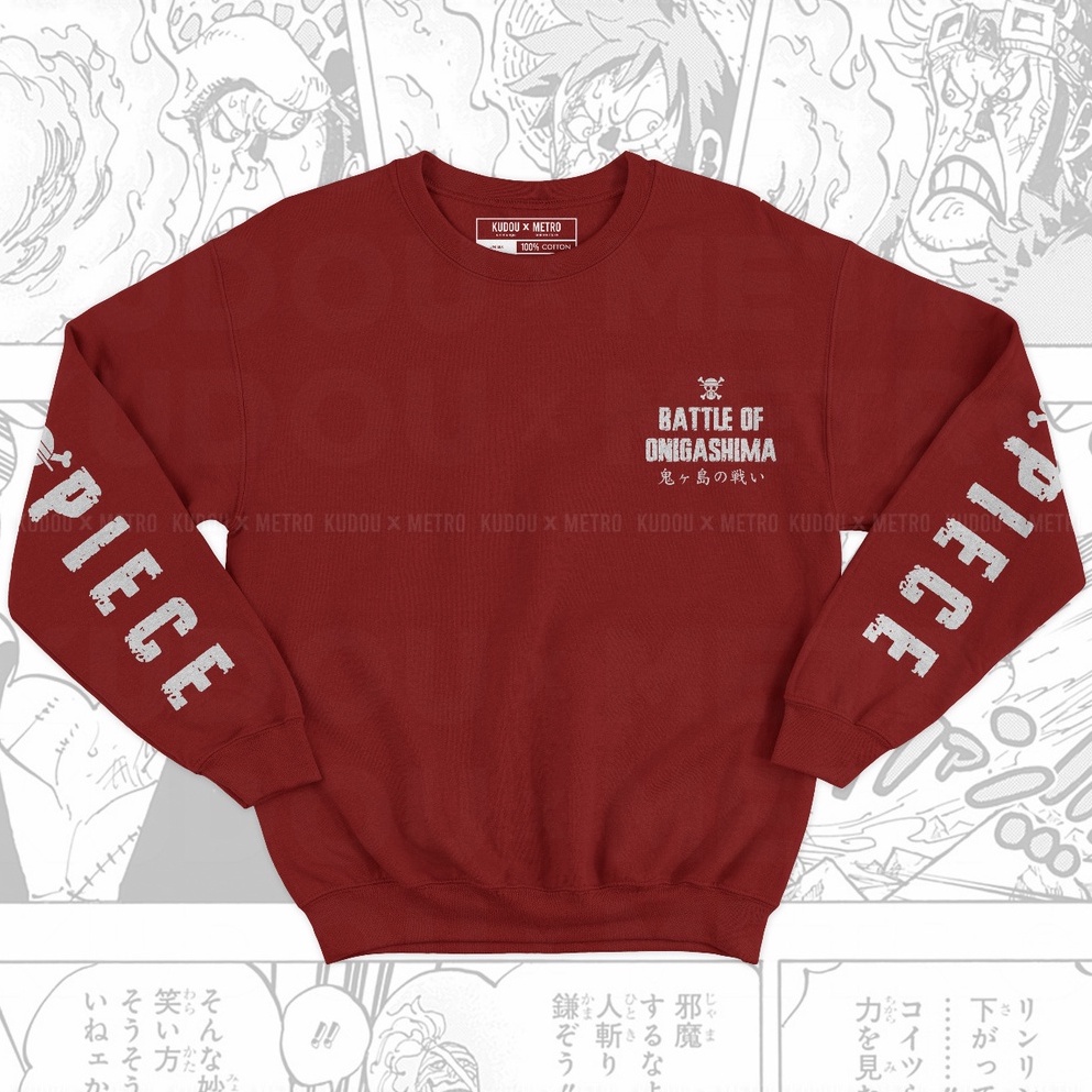 Crewneck Luffy Onigashima Anime Manga One Piece Unisex Premium