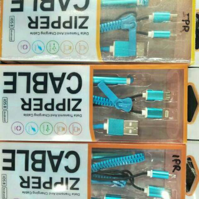 Kabel data zipper 2in1/ kabel data model resleting