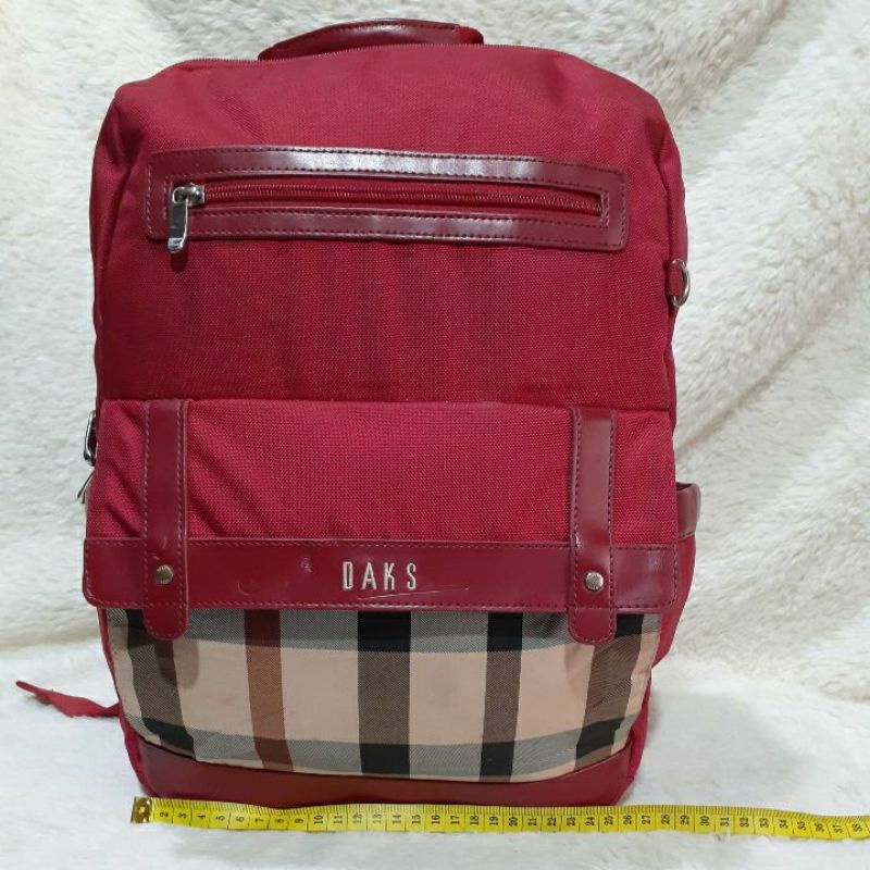 Tas Ransel Second / Preloved / DAKS Merah Backpack / Bekas