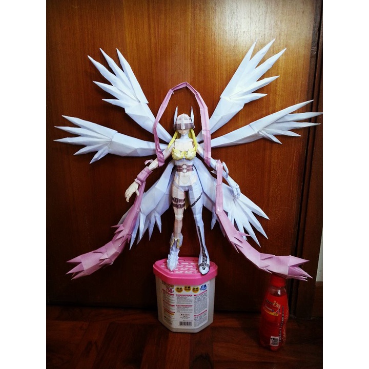 DIY Papercraft Pola Digimon Angewomon Kertas BC160gsm