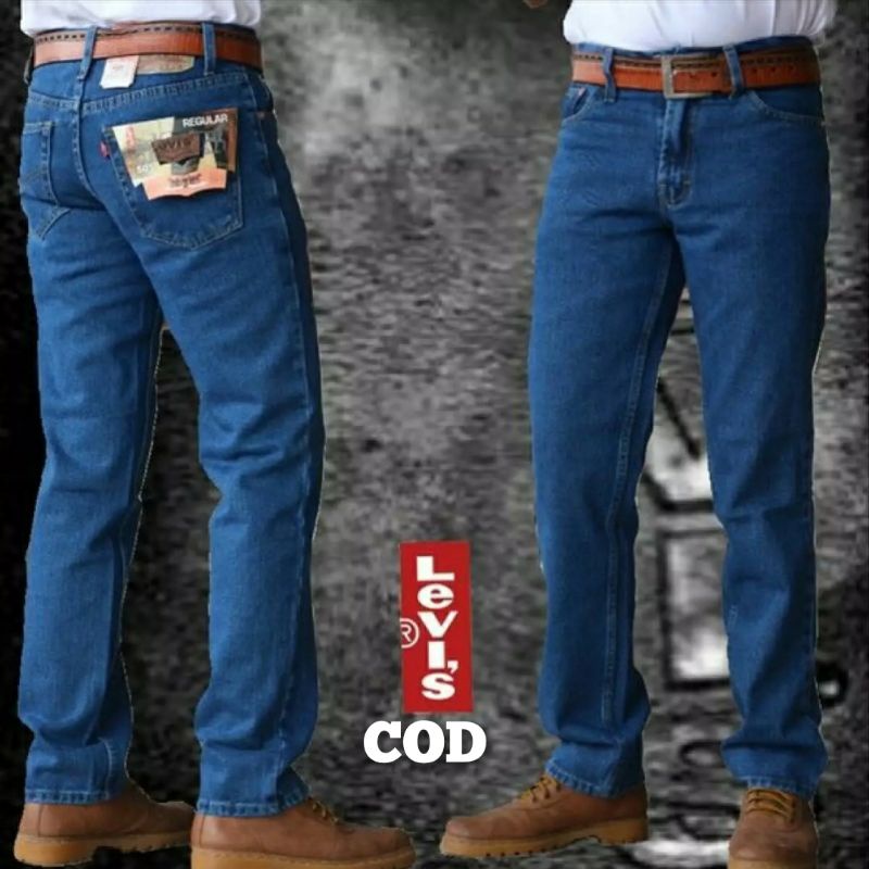 Celana Jeans Pria Levis Standar Reguler Fit Levis 505 size 28 -33 Jins Panjang Denim