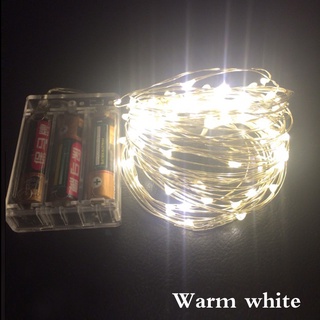 Lampu Hias Dekorasi 50 LED panjang 5 Meter Multi Warna cocok untuk  kebutuhan dekorasi pesta, pernikahan, ulang tahun dan lainnya- Warm White-SH38