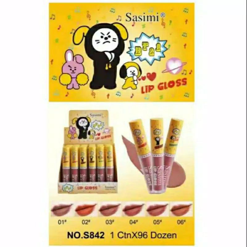 [PER BATANG] ECER LIPCREAM LIP CREAM LIPGLOSS SASIMI HAYASA GIRL KISS BEAUTY S842