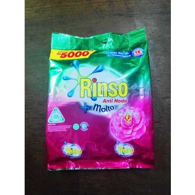 RINSO ANTI NODA + MOLTO 195gram // DETERJEN BUBUK 5000 LEBIH EKONOMI