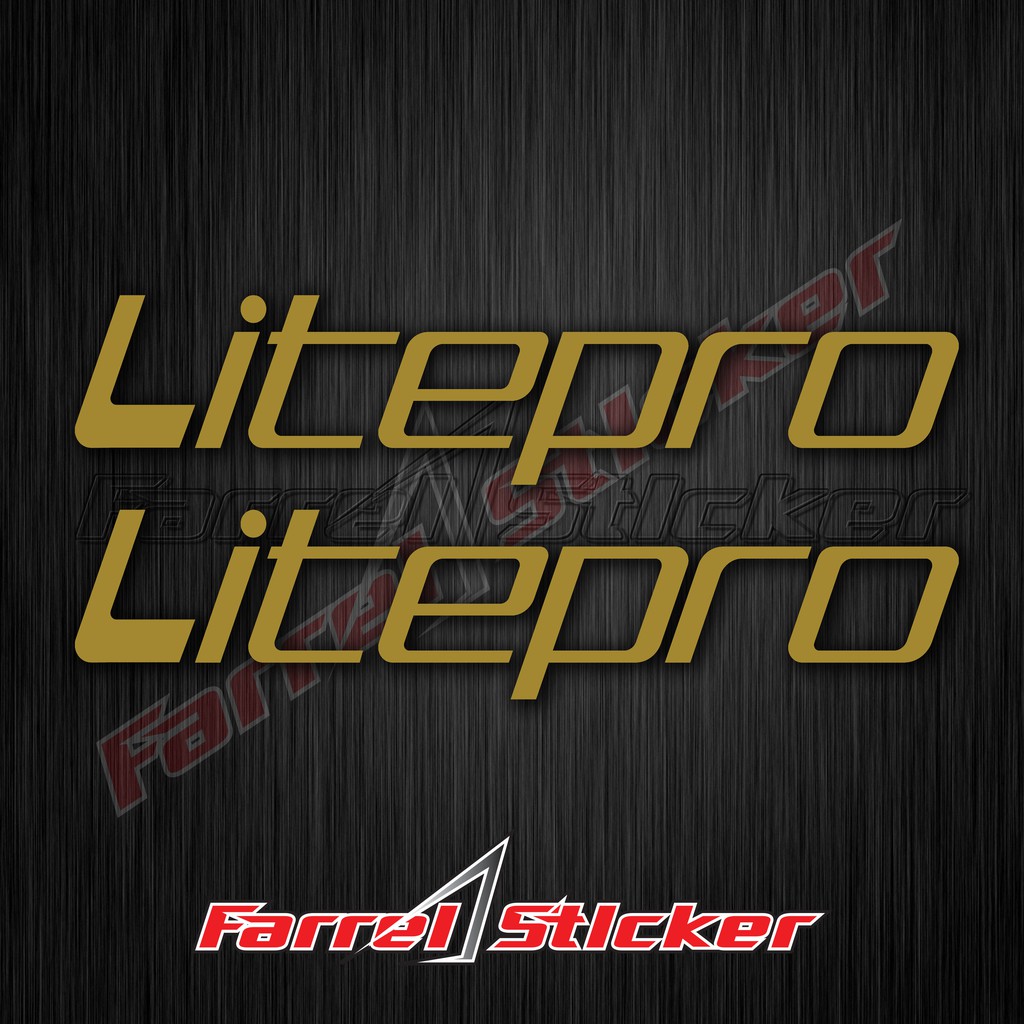 stiker sepeda sticker Litepro 7cm