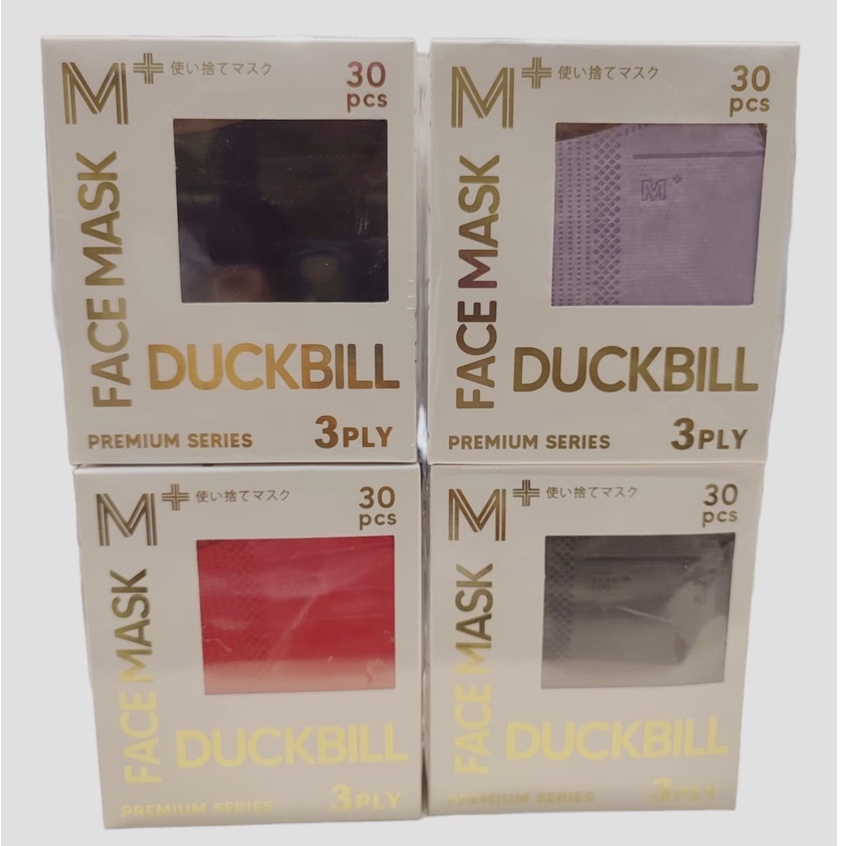 M+ FACE MASK DUCKBILL 3PLY PREMIUM SERIES 30S