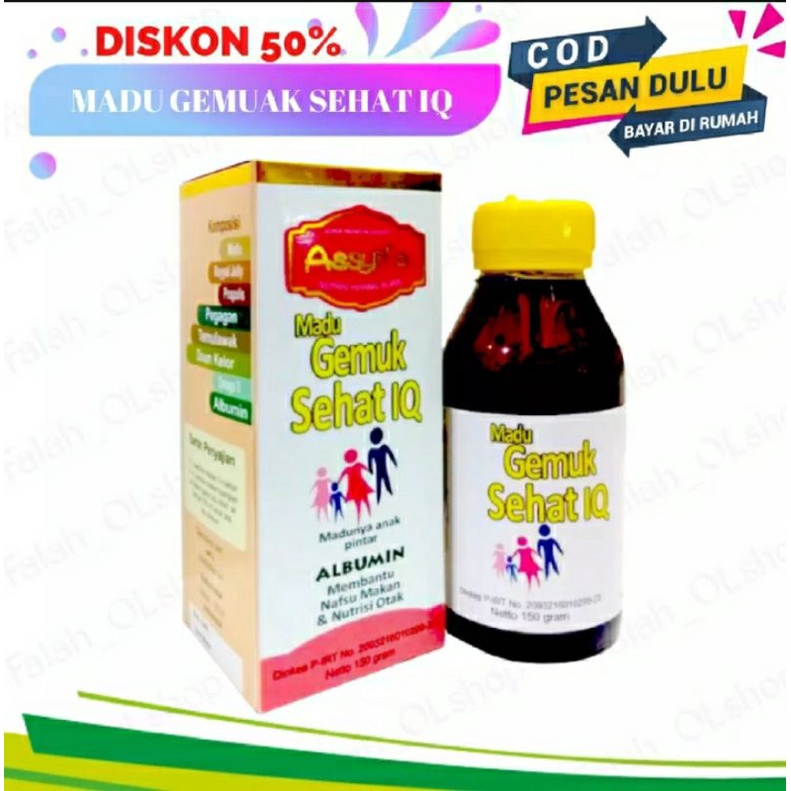 Madu Gemuk Sehat IQ Asyifa 150gr Suplemen otak Anak