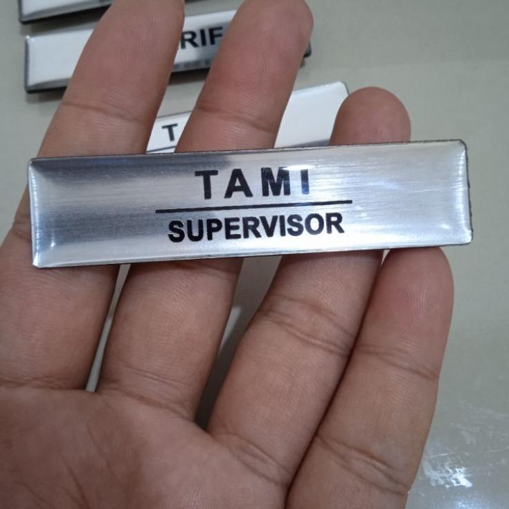 

드 Name Tag Gravoply Ukir Lapis Resin Silver Gold Terbaru