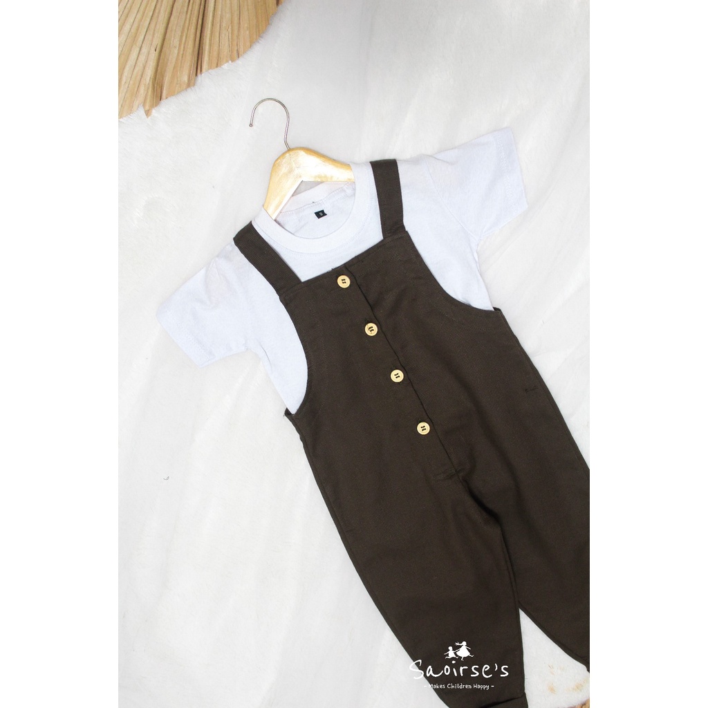 Saoirse's Kai Overall Set - Setelan kaos dan jumpsuit anak unisex perempuan laki-laki balita