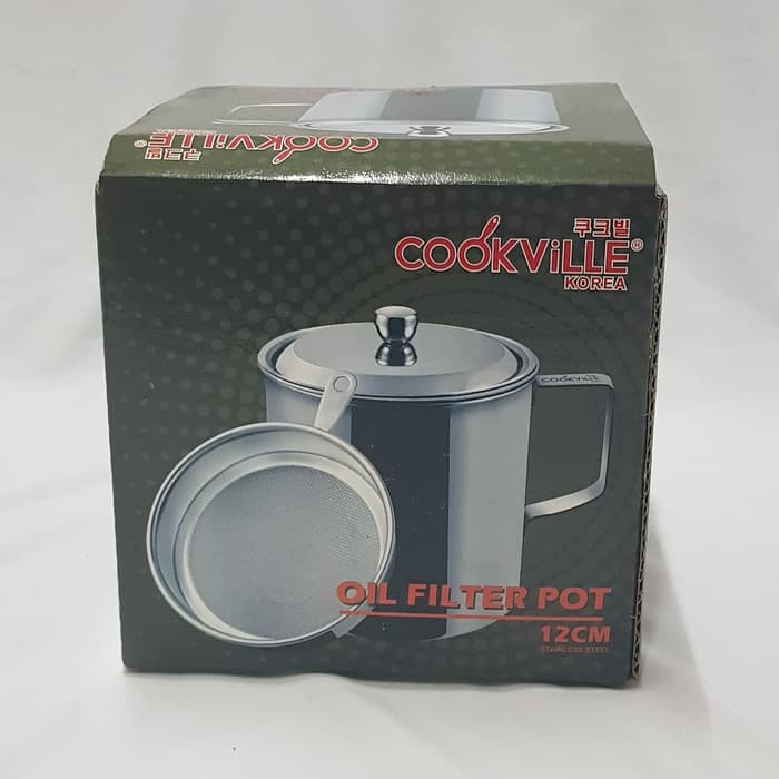 Cookville Oilpot 12 cm / Tempat Minyak plus Saringan Cookville