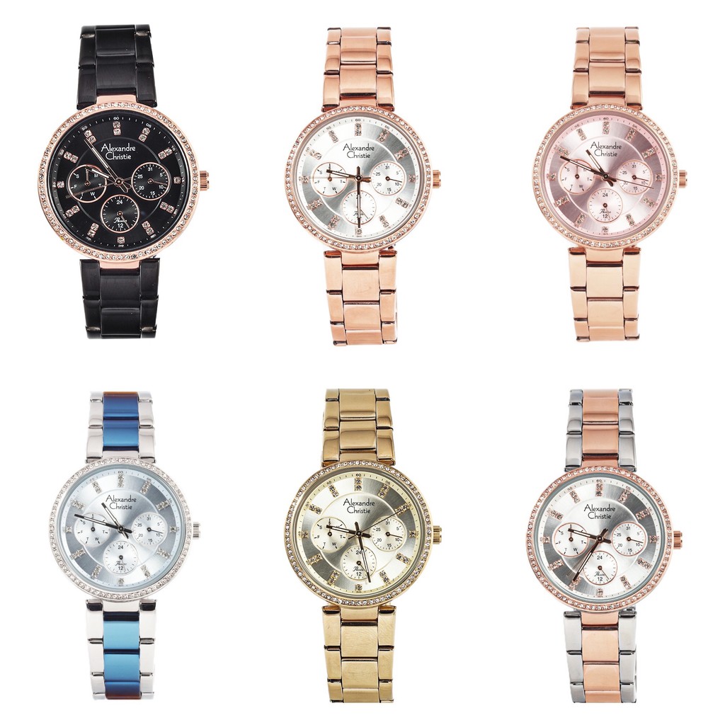 JAM TANGAN ALEXANDRE CHRISTIE WANITA AC 2875 BF ORIGINAL