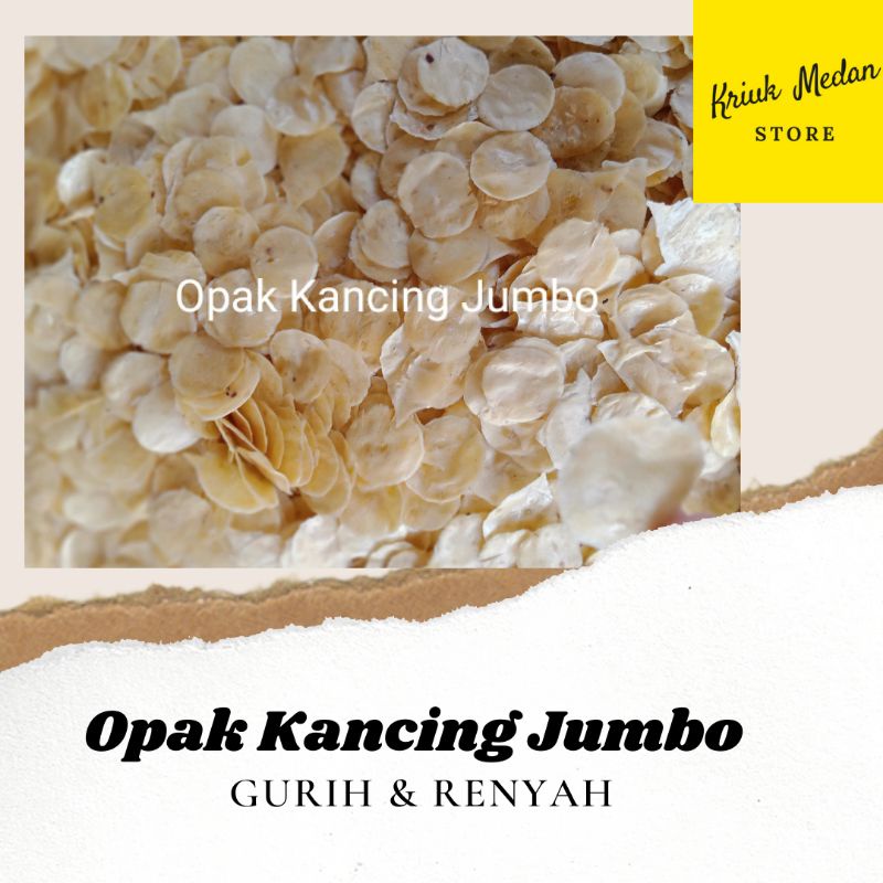 

COD - Opak Kancing Jumbo / Opak Singkong Mentah / Opak Ubi Kayu / Opak Singkong 250 Gram - 1 Kg