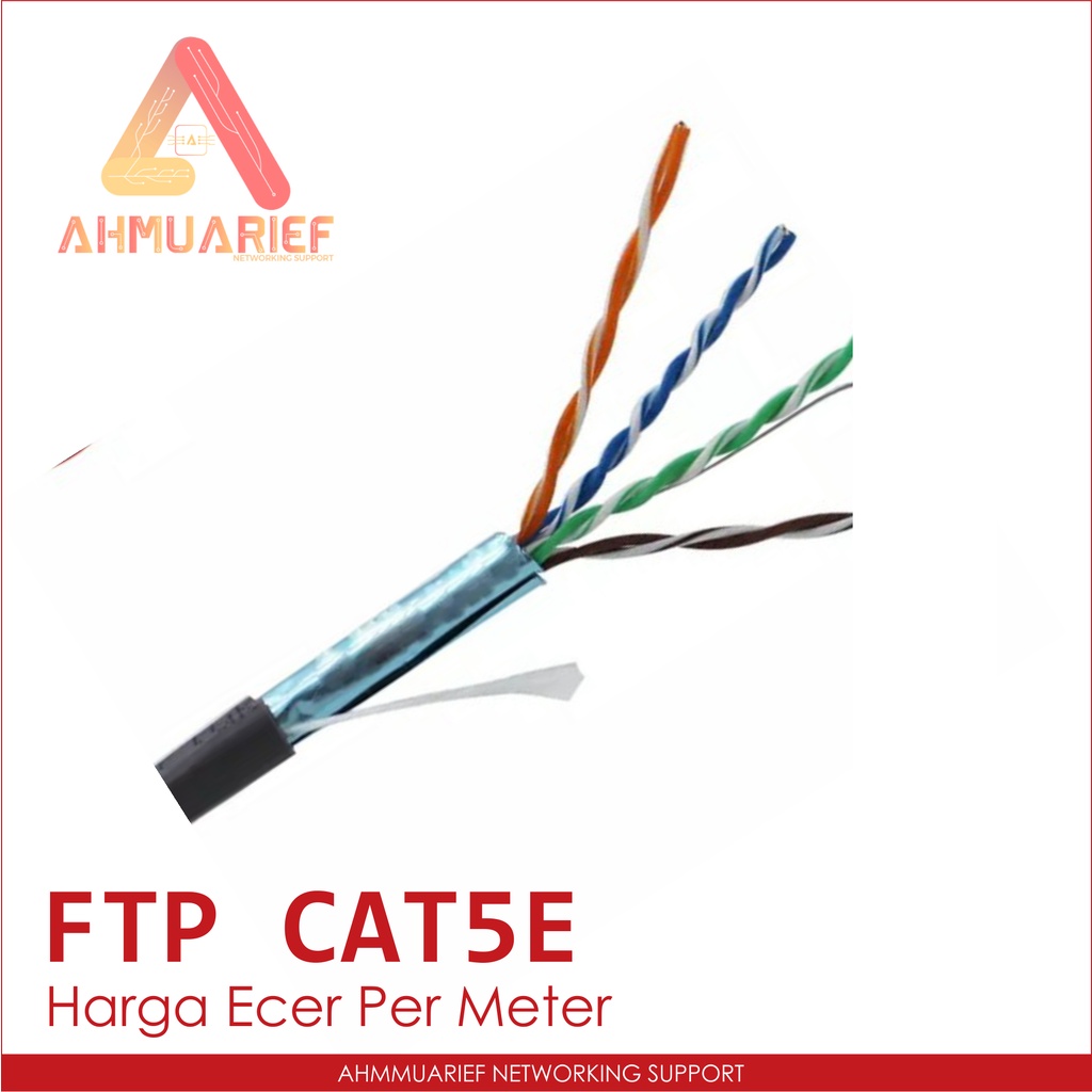 KABEL UTP FTP LAN CAT 5E ECER PER METER CABLE JARINGAN