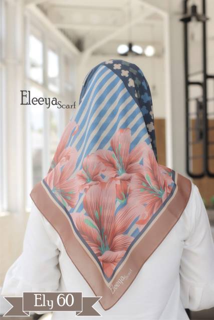 HIJAB SEGIEMPAT MOTIF ELY 60 II Eleeya Scarf