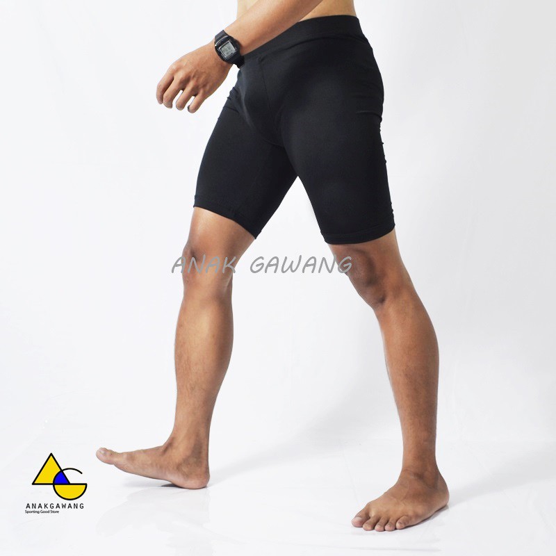 Running Tight Zean Legging Pendek Olahraga Anakgawang