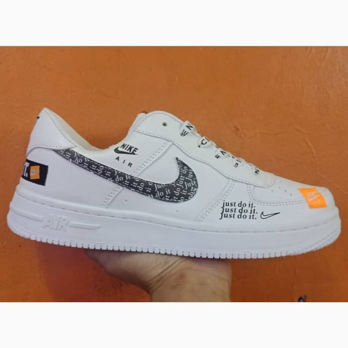 just do it nike air force 1 white