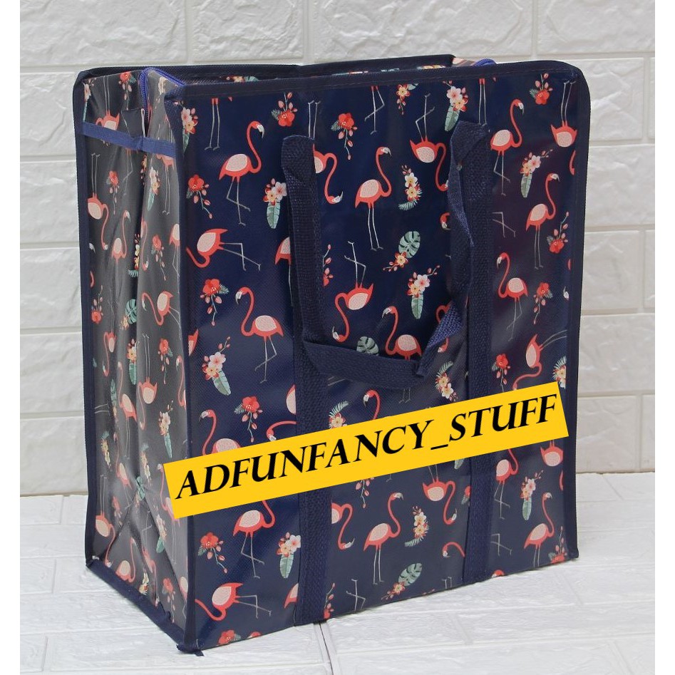 TAS BELANJA TAS LAUNDRY TAS KARUNG UKURAN 50X45X19 CM RANDOM MOTIF DAN WARNA