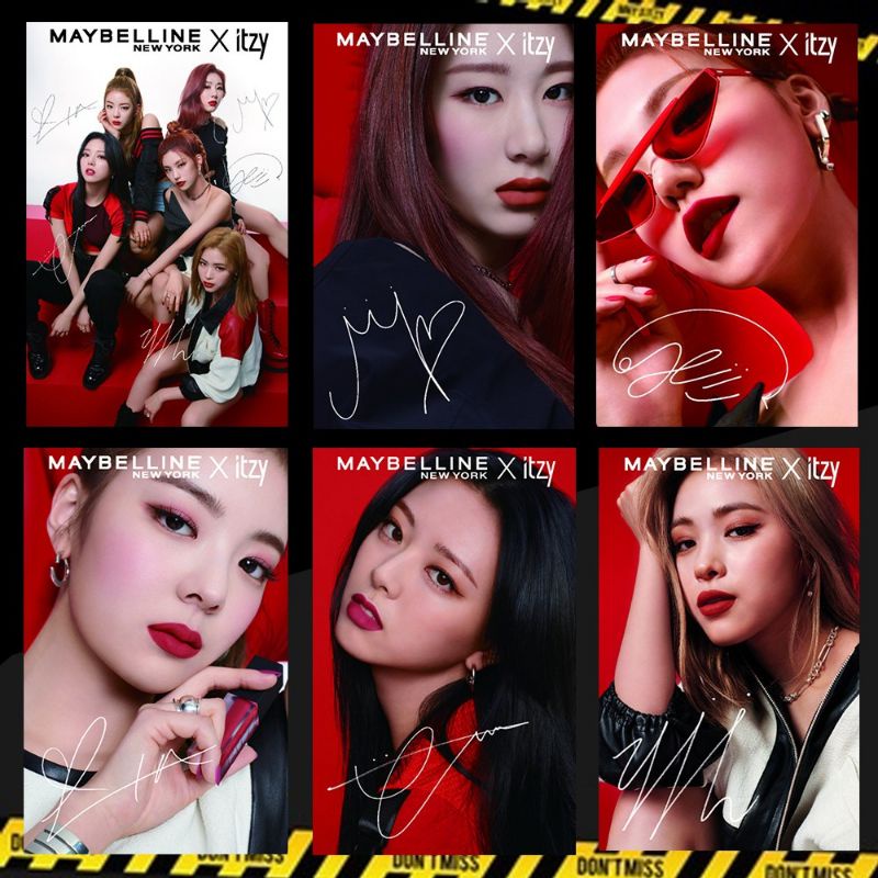 Photocard PC Itzy X Maybelline NEW