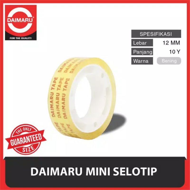 

Lakban Daimaru Mini 12MM X 10Y