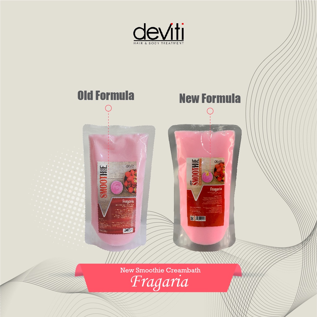 Deviti Refill Smoothie Creambath Fragaria Perawatan Rambut Sehat Berkilau 350Gr