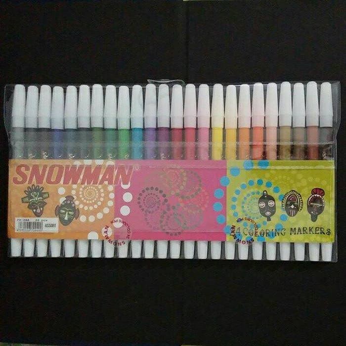 

Promo Spidol Snowman 24 warna Berkualitas