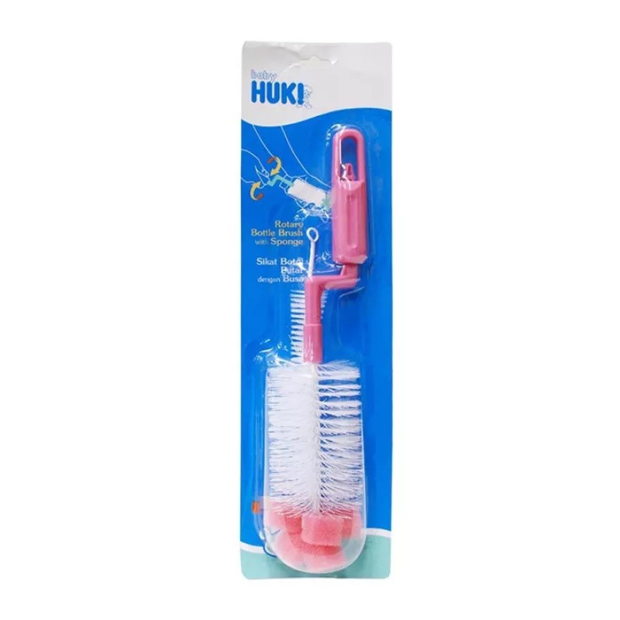 HUKI Rotary Bottle &amp; Nipple Brush (Sikat Botol)