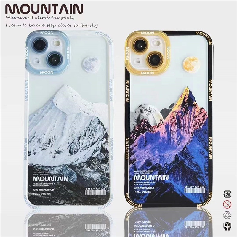 Soft Case Silikon Motif Gunung Salju Untuk Iphone 11 12 Pro Max 7 Plus 8 Plus Xr Xs Max Se 2020x8plus 11 Pro Max